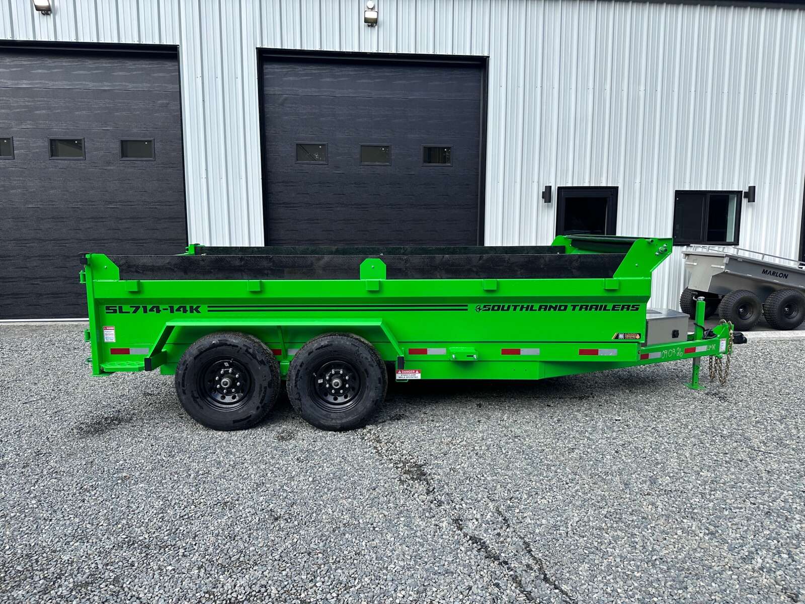 Photo of 2027 Southland 7X14 15,400LB GVW Dump Trailer - Bright Green