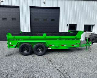 Thumbnail Photo of 2027 Southland 7X14 15,400LB GVW Dump Trailer - Bright Green