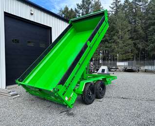 Thumbnail Photo of 2027 Southland 7X14 15,400LB GVW Dump Trailer - Bright Green