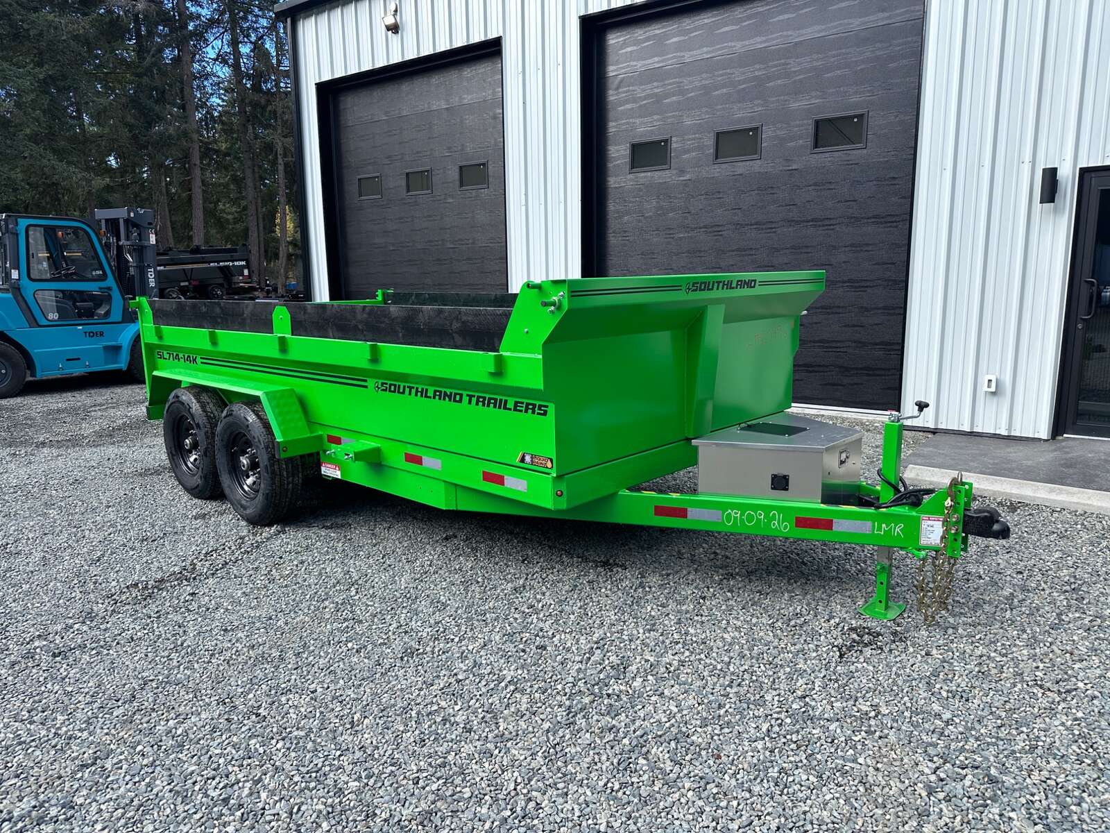 Photo of 2027 Southland 7X14 15,400LB GVW Dump Trailer - Bright Green