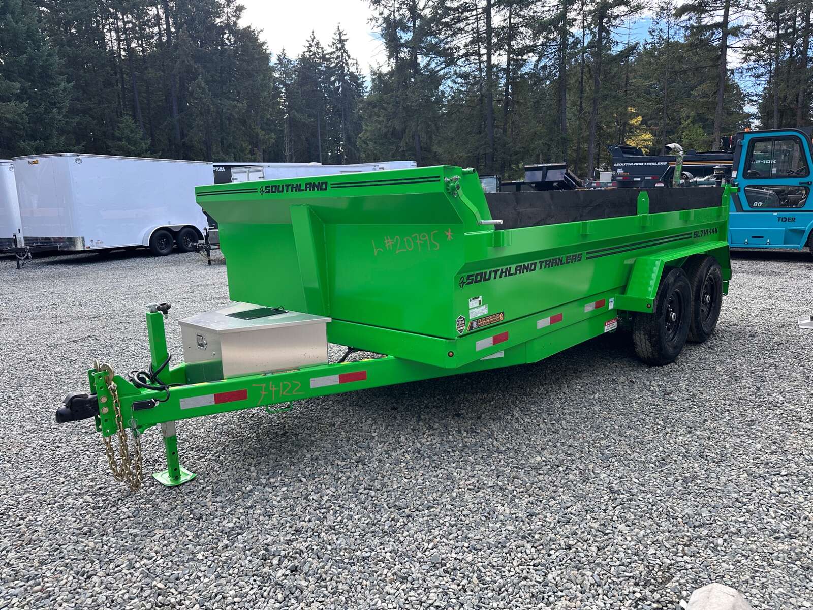 Photo of 2027 Southland 7X14 15,400LB GVW Dump Trailer - Bright Green