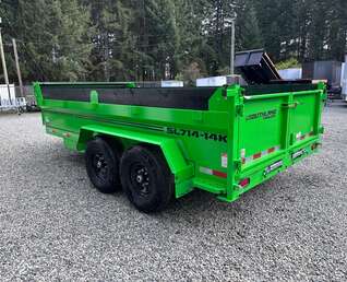 Thumbnail Photo of 2027 Southland 7X14 15,400LB GVW Dump Trailer - Bright Green