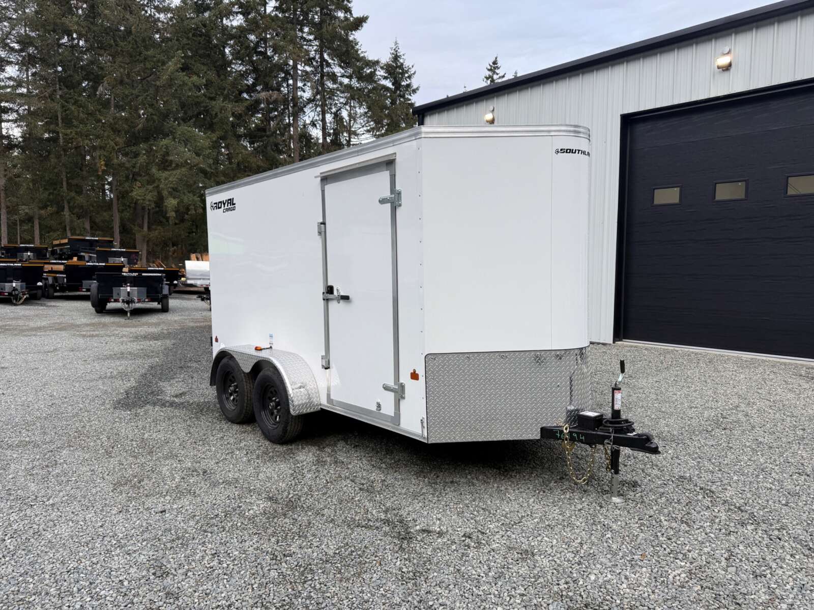 2027 Royal Cargo 6x12+V 7,700lb GVW - Barn Doors - 78" Interior