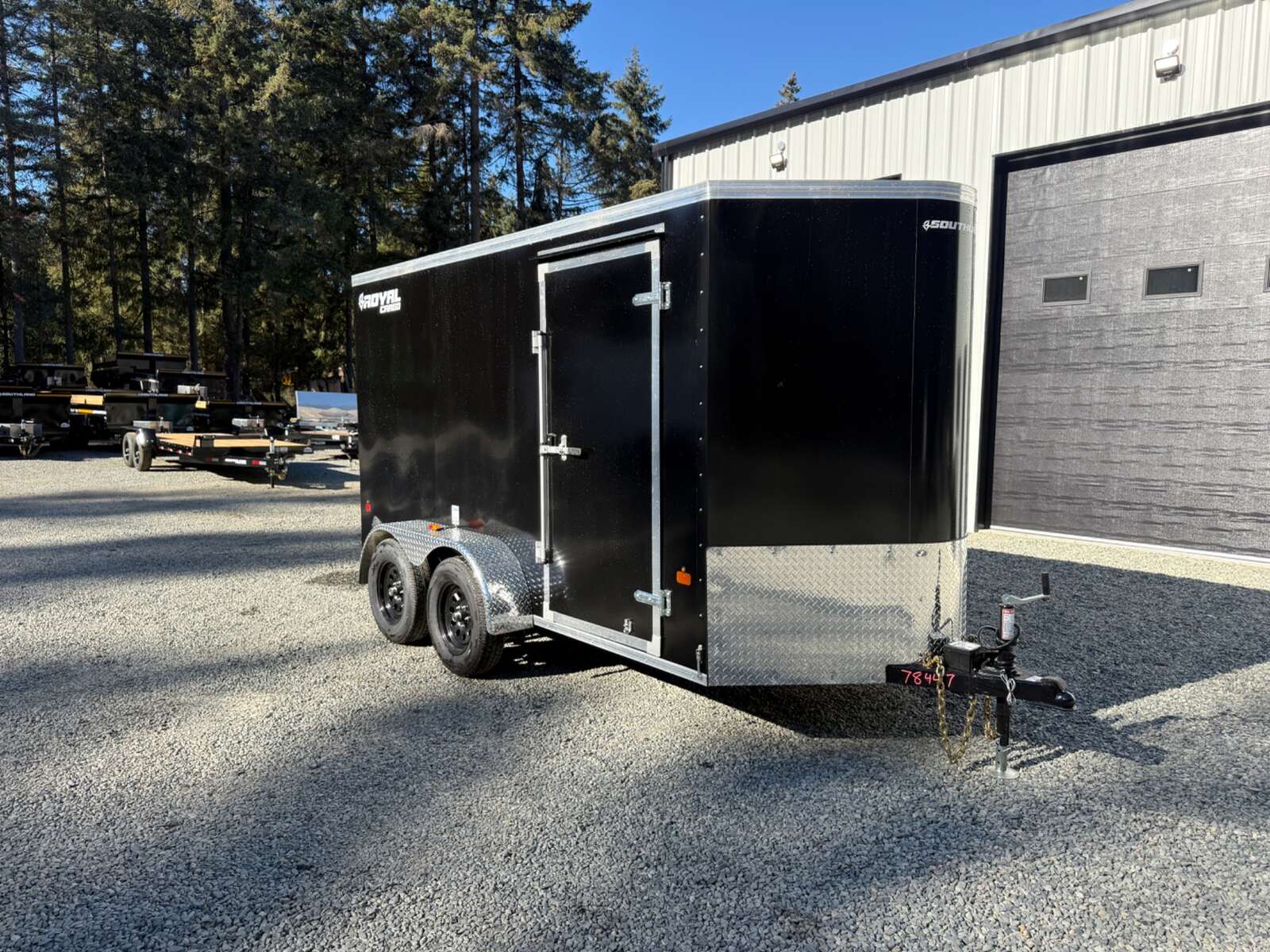 Photo of 2027 Royal 6x12 +V-Nose 7,700lb GVW Cargo Trailer - 78" Interior - Ramp Door 