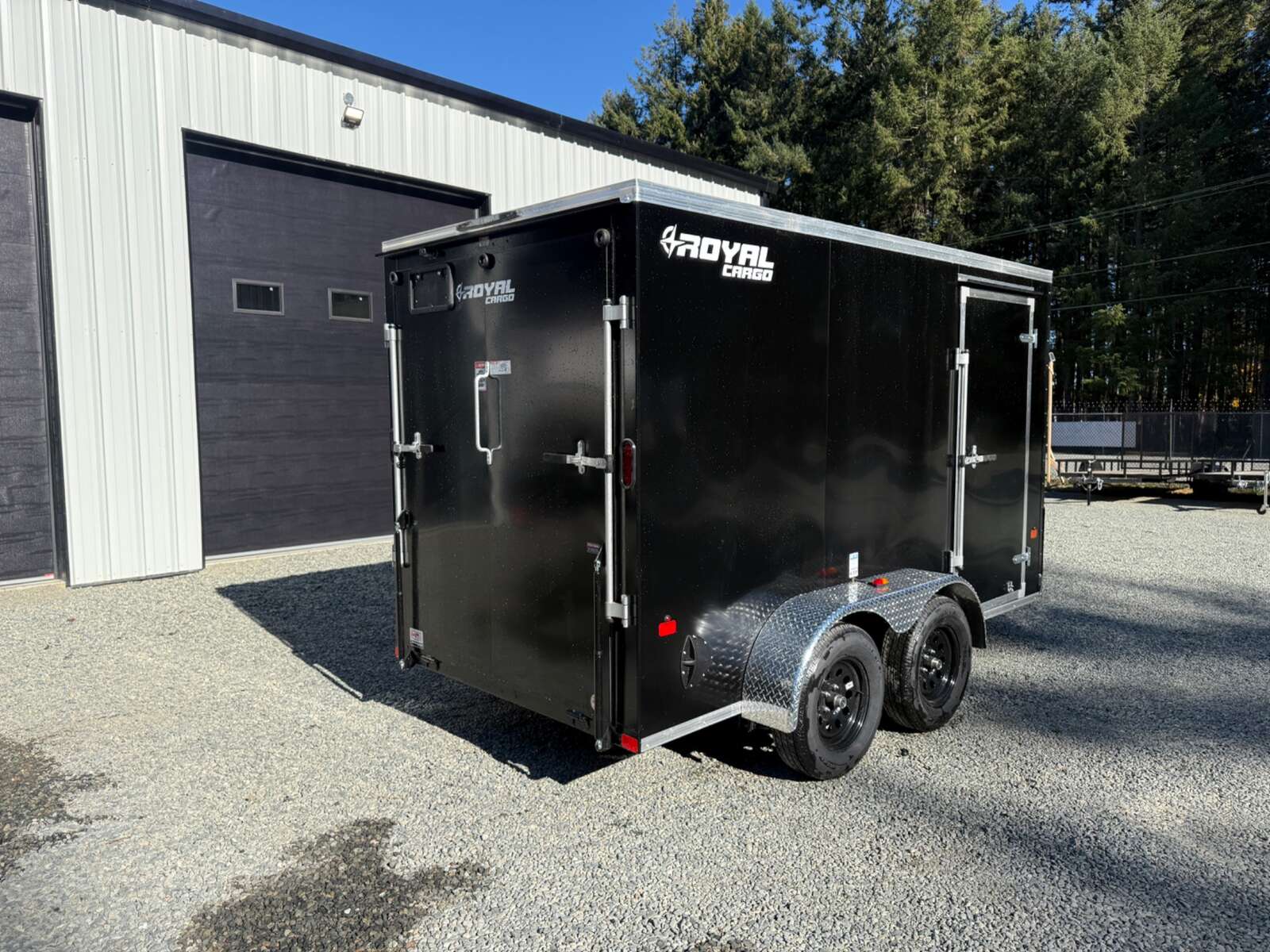 Photo of 2027 Royal 6x12 +V-Nose 7,700lb GVW Cargo Trailer - 78" Interior - Ramp Door 