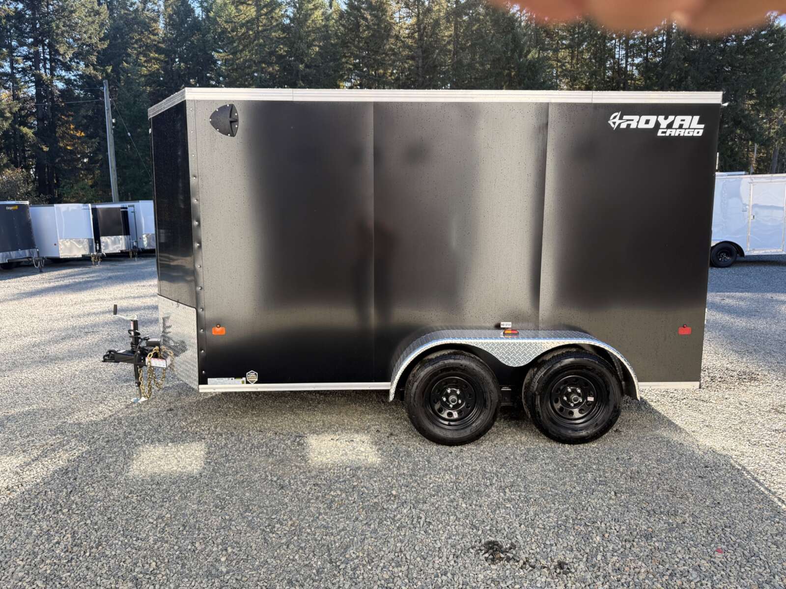 Photo of 2027 Royal 6x12 +V-Nose 7,700lb GVW Cargo Trailer - 78" Interior - Ramp Door 
