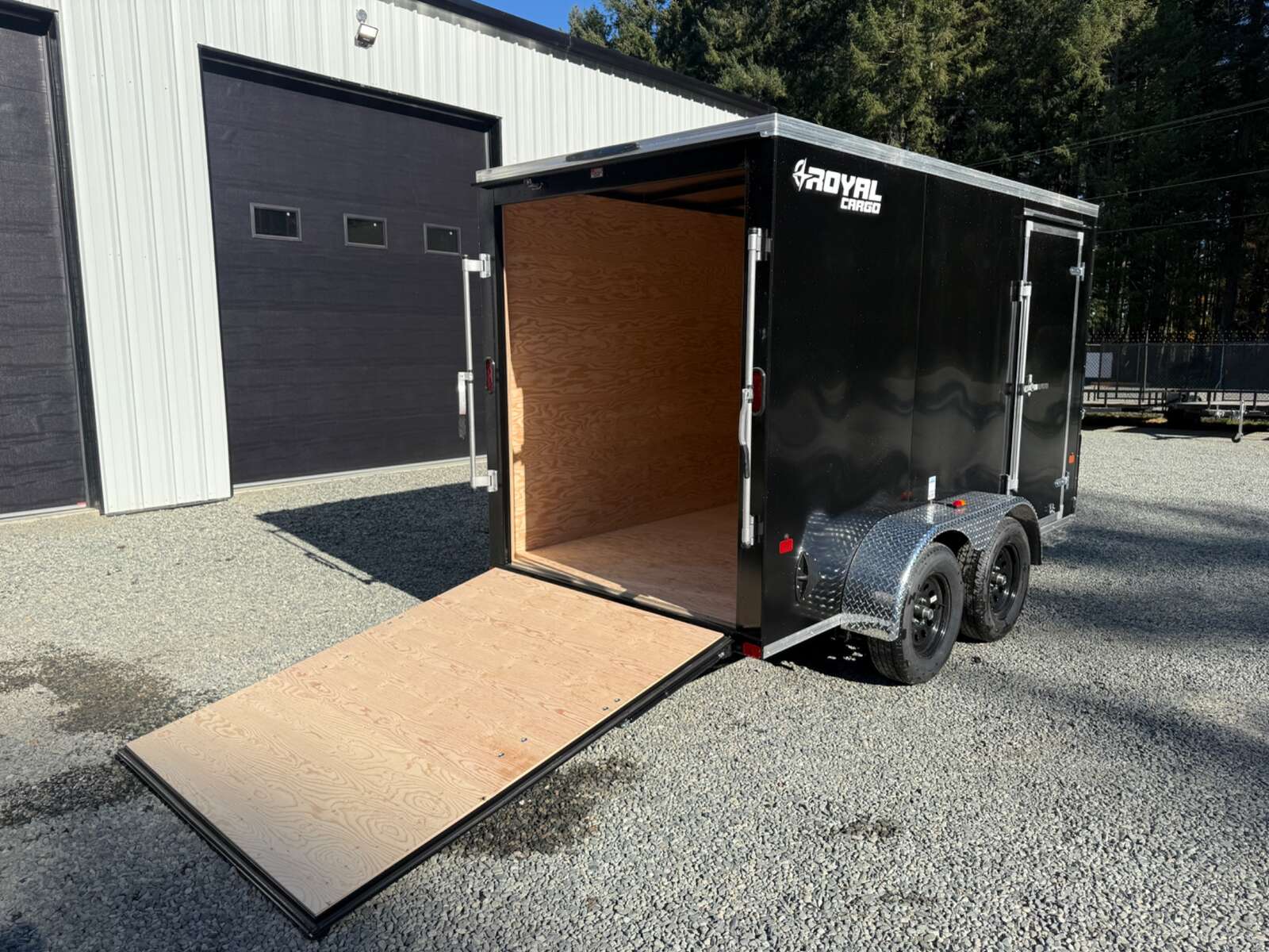Photo of 2027 Royal 6x12 +V-Nose 7,700lb GVW Cargo Trailer - 78" Interior - Ramp Door 